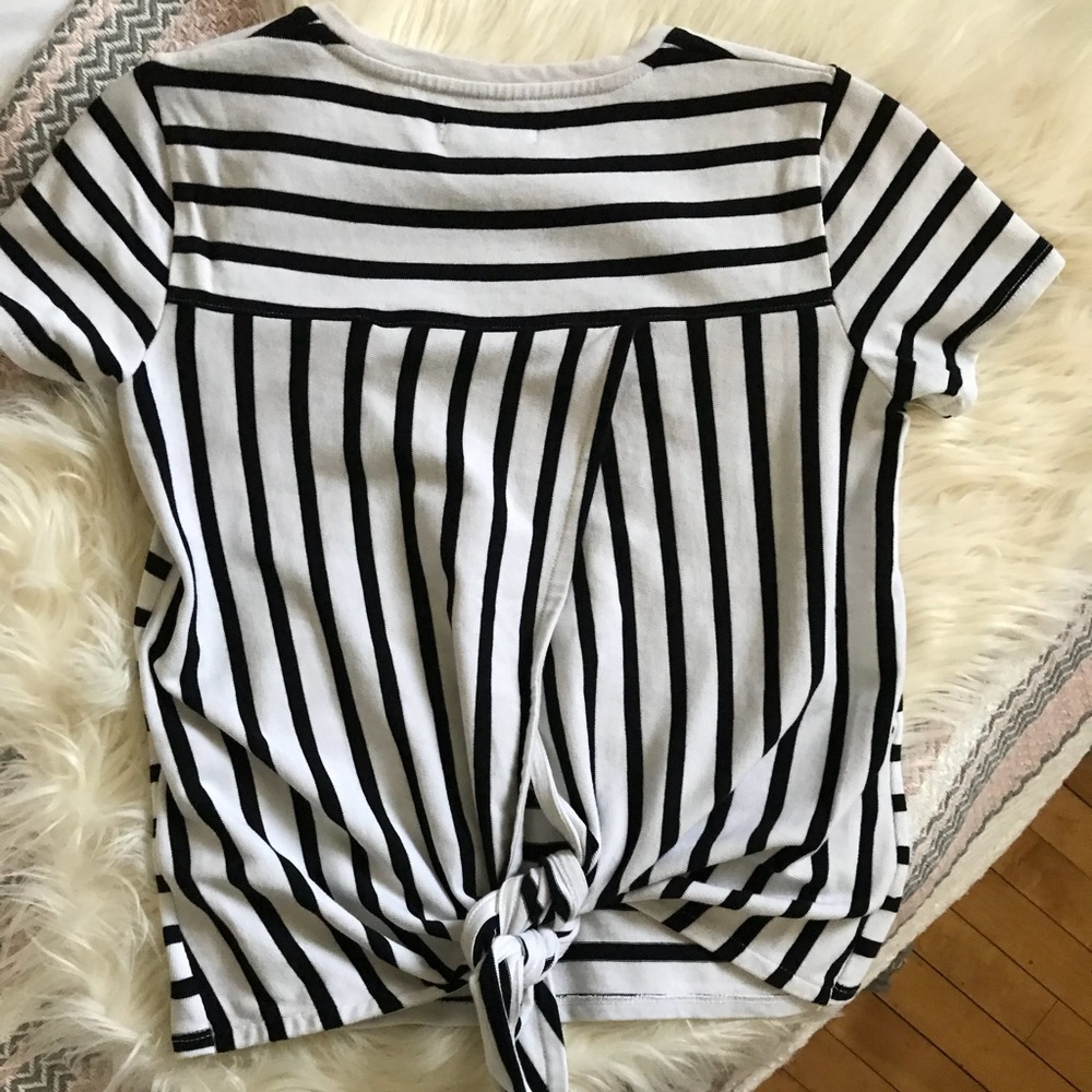 Madewell Striped Tie-Back shirt